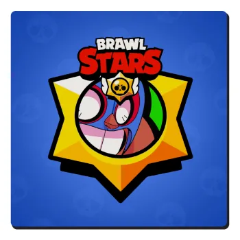 Brawl Stars El primo, Τετράγωνο μαγνητάκι ξύλινο 6x6cm