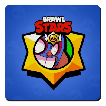 Brawl Stars El primo, Τετράγωνο μαγνητάκι ξύλινο 9x9cm