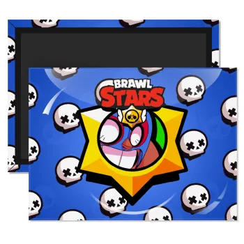 Brawl Stars El primo, Ορθογώνιο μαγνητάκι ψυγείου διάστασης 9x6cm