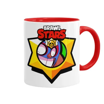 Brawl Stars El primo, Mug colored red, ceramic, 330ml