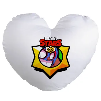 Brawl Stars El primo, Μαξιλάρι καναπέ καρδιά 40x40cm περιέχεται το  γέμισμα