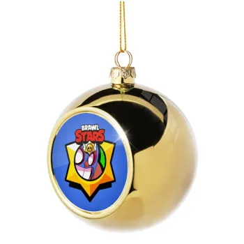 Brawl Stars El primo, Golden Christmas tree ball ornament 8cm