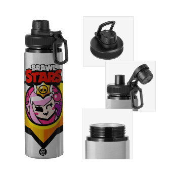 Brawl Stars Melodie, Μεταλλικό παγούρι νερού με καπάκι ασφαλείας, αλουμινίου 850ml