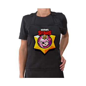 Brawl Stars Melodie, Ποδιά μακριά Σεφ ολόσωμη με τσέπες Μαύρη (ΕΝΗΛΙΚΩΝ)