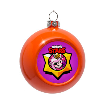 Brawl Stars Melodie, Στολίδι Χριστουγεννιάτικη μπάλα δένδρου Πορτοκαλί 8cm