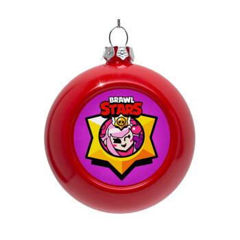 Brawl Stars Melodie, Στολίδι Χριστουγεννιάτικη μπάλα δένδρου Κόκκινη 8cm