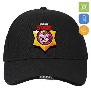 Brawl Stars Melodie, Καπέλο Εργασίας & Δραστηριοτήτων με LED Φως - Ιδανικό για Νύχτα & Χαμηλό Φωτισμό (100% ΒΑΜΒΑΚΕΡΟ, ΕΝΗΛΙΚΩΝ, UNISEX)