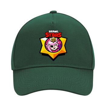 Brawl Stars Melodie, Adult Ultimate Hat GREEN, (100% COTTON DRILL, ADULT, UNISEX, ONE SIZE)
