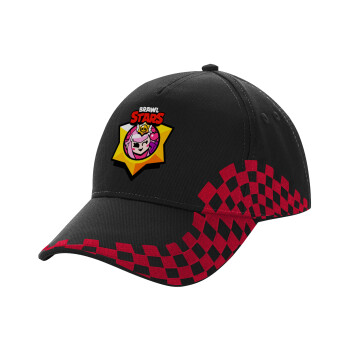 Brawl Stars Melodie, Καπέλο Ενηλίκων Ultimate ΜΑΥΡΟ/ΚΟΚΚΙΝΟ RACING, (100% ΒΑΜΒΑΚΕΡΟ DRILL, ΕΝΗΛΙΚΩΝ, UNISEX, ONE SIZE)