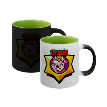 Brawl Stars Melodie, Κούπα Μαγική εσωτερικό πράσινο, κεραμική 330ml που αλλάζει χρώμα με το ζεστό ρόφημα