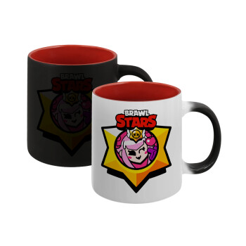 Brawl Stars Melodie, Κούπα Μαγική εσωτερικό κόκκινο, κεραμική, 330ml που αλλάζει χρώμα με το ζεστό ρόφημα