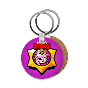 Brawl Stars Melodie, Μπρελόκ Ξύλινο στρογγυλό MDF Φ5cm