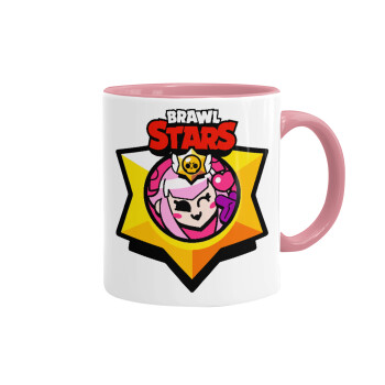 Brawl Stars Melodie, Κούπα χρωματιστή ροζ, κεραμική, 330ml