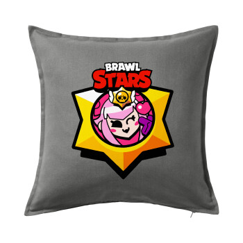 Brawl Stars Melodie, Sofa cushion Grey 50x50cm includes filling