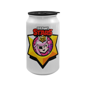 Brawl Stars Melodie, Κούπα ταξιδιού μεταλλική με καπάκι (tin-can) 500ml