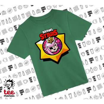 Brawl Stars Melodie, Άνετο παιδικό T-Shirt ΠΡΑΣΙΝΟ από 100% βαμβάκι, για κάθε μέρα. Vegan & OEKO-TEX πιστοποιημένο.