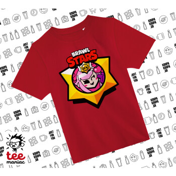 Brawl Stars Melodie, Άνετο παιδικό T-Shirt ΚΟΚΚΙΝΟ από 100% βαμβάκι, για κάθε μέρα. Vegan & OEKO-TEX πιστοποιημένο.