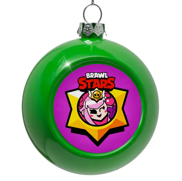 Brawl Stars Melodie — Green Christmas tree ornament bauble 8cm