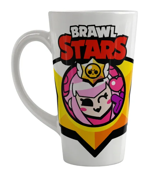 Brawl Stars Melodie — Large tapered latte mug, ceramic, 450ml