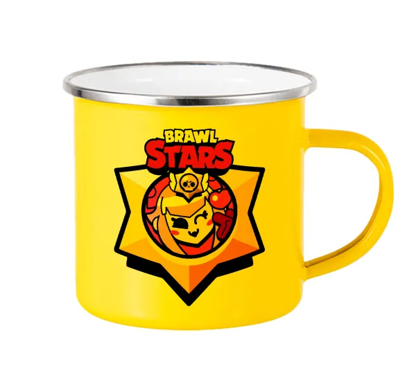 Brawl Stars Melodie — Yellow Enamel Metallic Cup 360ml