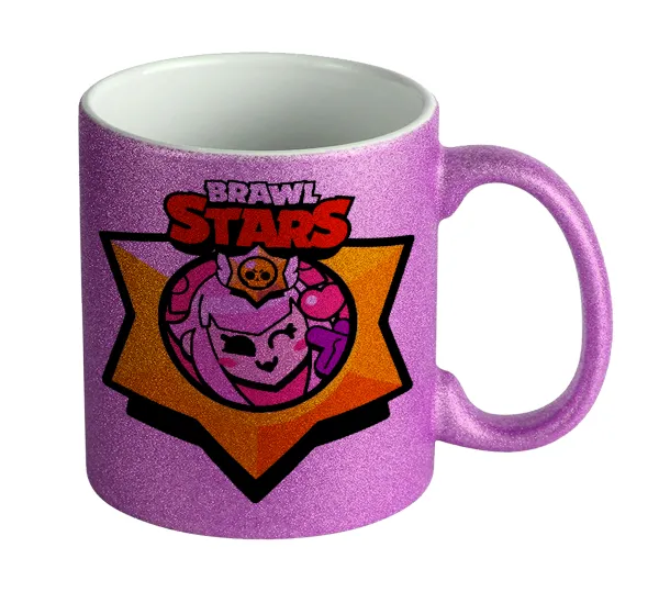 Brawl Stars Melodie — Κούπα Μωβ Glitter που γυαλίζει, κεραμική, 330ml