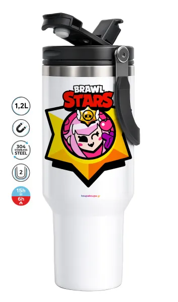 Brawl Stars Melodie — Mega Travel Mug / Travel Mug, double walled (thermal) 1.2L