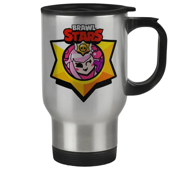 Brawl Stars Melodie — Stainless steel travel mug with lid, double wall 450ml