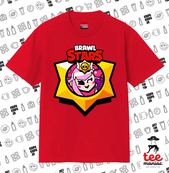 Brawl Stars Melodie — ΚΟΚΚΙΝΟ Κλασικό T-Shirt, διπλής ραφής, χωρίς πλευρικές ραφές από 100% βαμβάκι. Vegan & OEKO-TEX πιστοποιημένο.