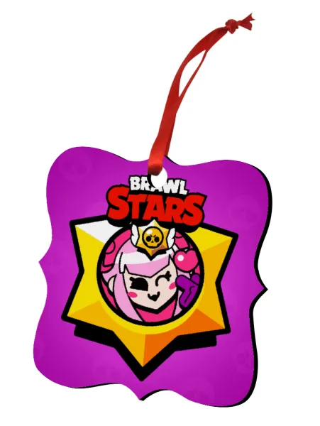 Brawl Stars Melodie — Christmas ornament polygon wooden 7.5cm