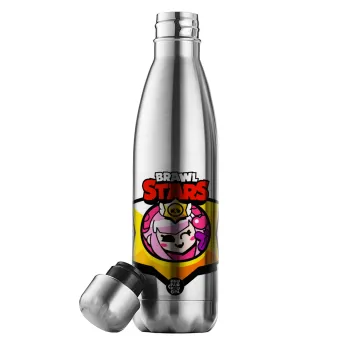 Brawl Stars Melodie, Μεταλλικό παγούρι θερμός Inox (Stainless steel), διπλού τοιχώματος, 500ml
