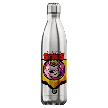 Brawl Stars Melodie, Μεταλλικό παγούρι θερμός Inox (Stainless steel), διπλού τοιχώματος, 750ml