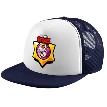Brawl Stars Melodie, Καπέλο Ενηλίκων Soft Trucker με Δίχτυ Dark Blue/White (POLYESTER, ΕΝΗΛΙΚΩΝ, UNISEX, ONE SIZE)