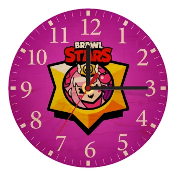 Brawl Stars Melodie, Ρολόι τοίχου ξύλινο plywood (20cm)
