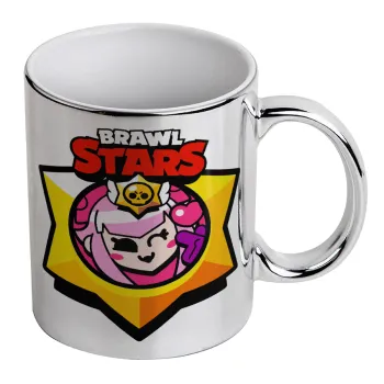 Brawl Stars Melodie, Mug ceramic, silver mirror, 330ml