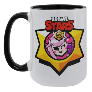 Brawl Stars Melodie, Κούπα Mega 15oz, κεραμική Μαύρη, 450ml