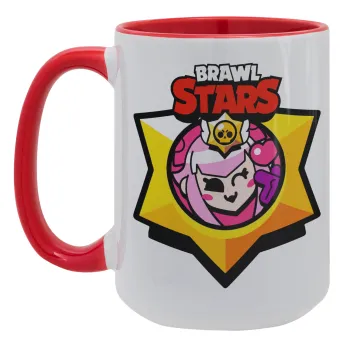 Brawl Stars Melodie, Κούπα Mega 15oz, κεραμική Κόκκινη, 450ml