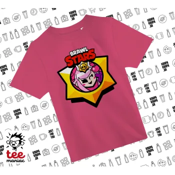 Brawl Stars Melodie, ΡΟΖ παιδικό T-Shirt από 100% βαμβάκι, για κάθε μέρα. Vegan & OEKO-TEX πιστοποιημένο.