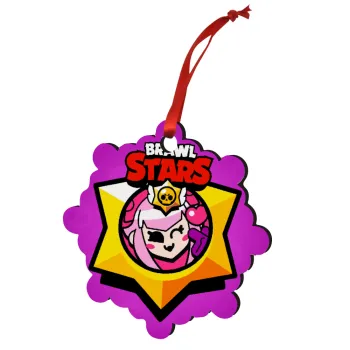 Brawl Stars Melodie, Στολίδι Χριστουγεννιάτικο στολίδι snowflake ξύλινο 7.5cm