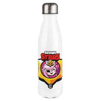 Brawl Stars Melodie, Metal mug thermos White (Stainless steel), double wall, 500ml