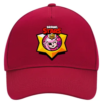 Brawl Stars Melodie, Καπέλο Ενηλίκων Ultimate ΚΟΚΚΙΝΟ, (100% ΒΑΜΒΑΚΕΡΟ DRILL, ΕΝΗΛΙΚΩΝ, UNISEX, ONE SIZE)