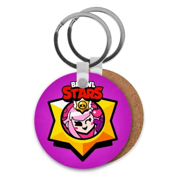 Brawl Stars Melodie, Μπρελόκ Ξύλινο στρογγυλό MDF Φ5cm