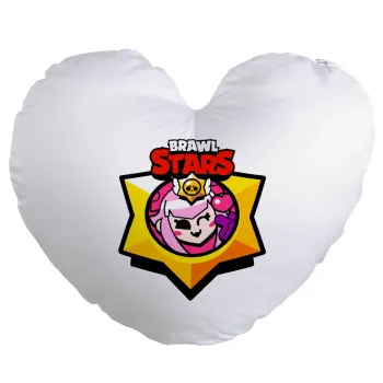 Brawl Stars Melodie, Μαξιλάρι καναπέ καρδιά 40x40cm περιέχεται το  γέμισμα