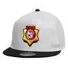 Καπέλο παιδικό Flat Snapback, Λευκό (100% ΒΑΜΒΑΚΕΡΟ, ΠΑΙΔΙΚΟ, UNISEX, ONE SIZE)