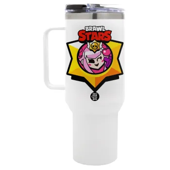Brawl Stars Melodie, Mega Tumbler με καπάκι, διπλού τοιχώματος (θερμό) 1,2L