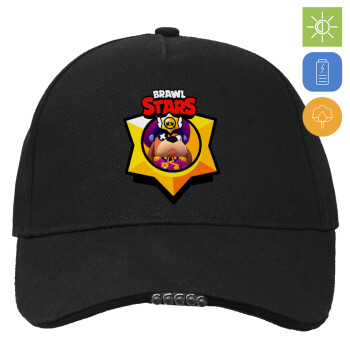 Brawl Stars Ruffs, Καπέλο Εργασίας & Δραστηριοτήτων με LED Φως - Ιδανικό για Νύχτα & Χαμηλό Φωτισμό (100% ΒΑΜΒΑΚΕΡΟ, ΕΝΗΛΙΚΩΝ, UNISEX)