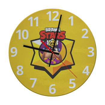 Brawl Stars Ruffs, Ρολόι τοίχου γυάλινο (30cm)