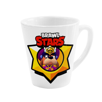 Brawl Stars Ruffs, Κούπα κωνική Latte Λευκή, κεραμική, 300ml