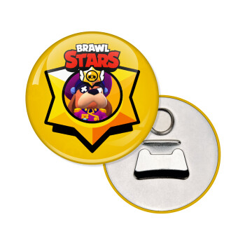 Brawl Stars Ruffs, Μαγνητάκι και ανοιχτήρι μπύρας στρογγυλό διάστασης 5,9cm