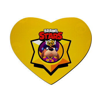 Brawl Stars Ruffs, Mousepad καρδιά 23x20cm