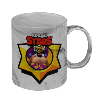Brawl Stars Ruffs, Κούπα κεραμική, marble style (μάρμαρο), 330ml